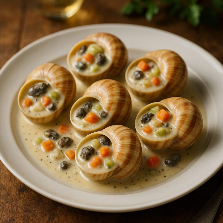 Snail Shell Escargot Cream Stew
