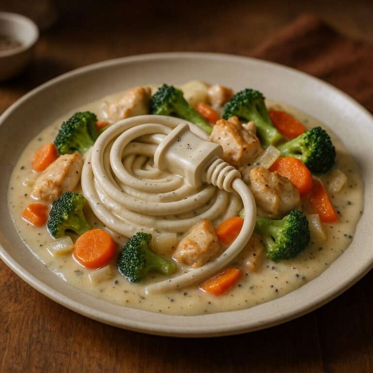 延長コードつけ麺シチュー