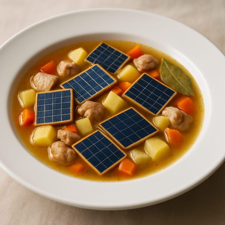 人工衛星の太陽電池パネルスープ