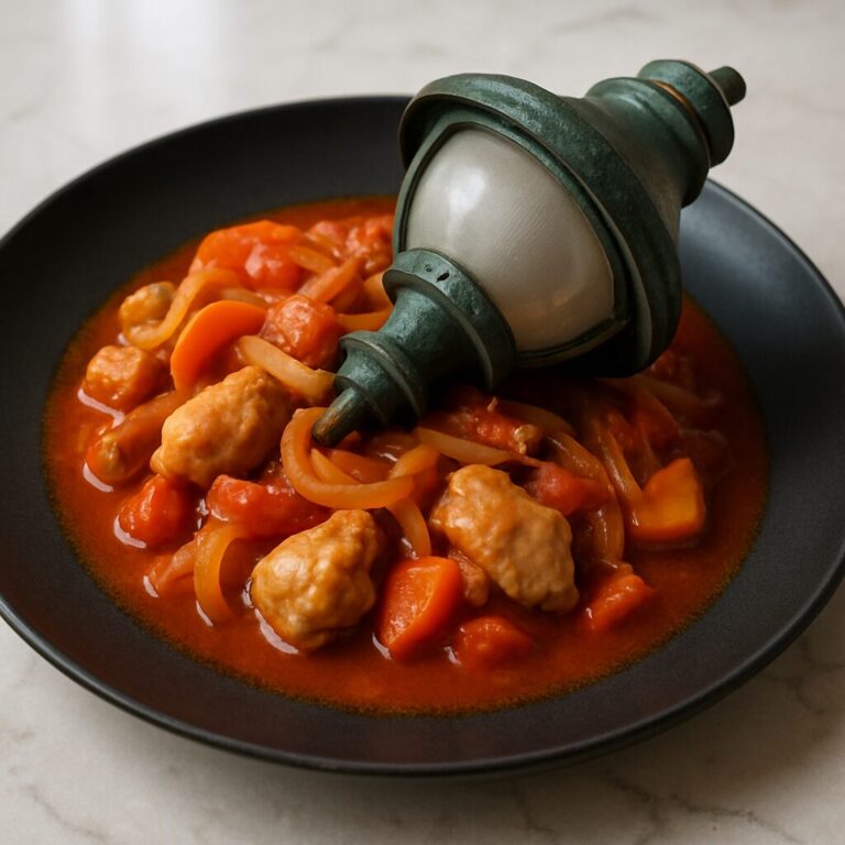 使われていない旧レトロ街灯の煮込み料理