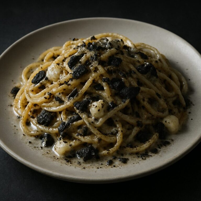 火薬粉とチーズのクリームパスタ