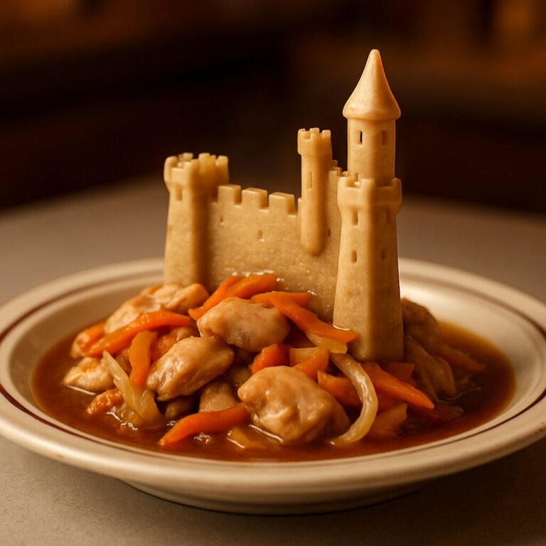 ファンタジー城壁の中華蒸し料理